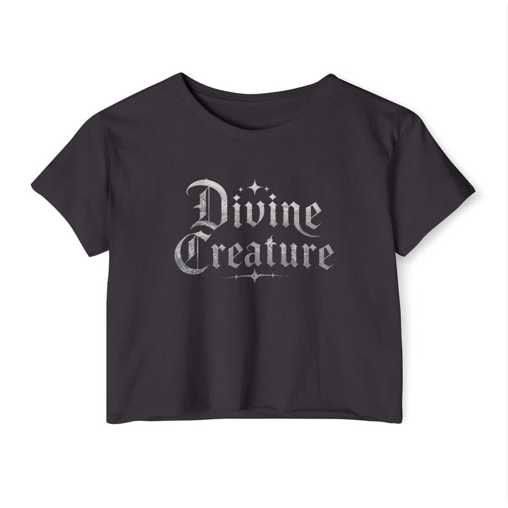 Divine creature (no fangs) cropped tee