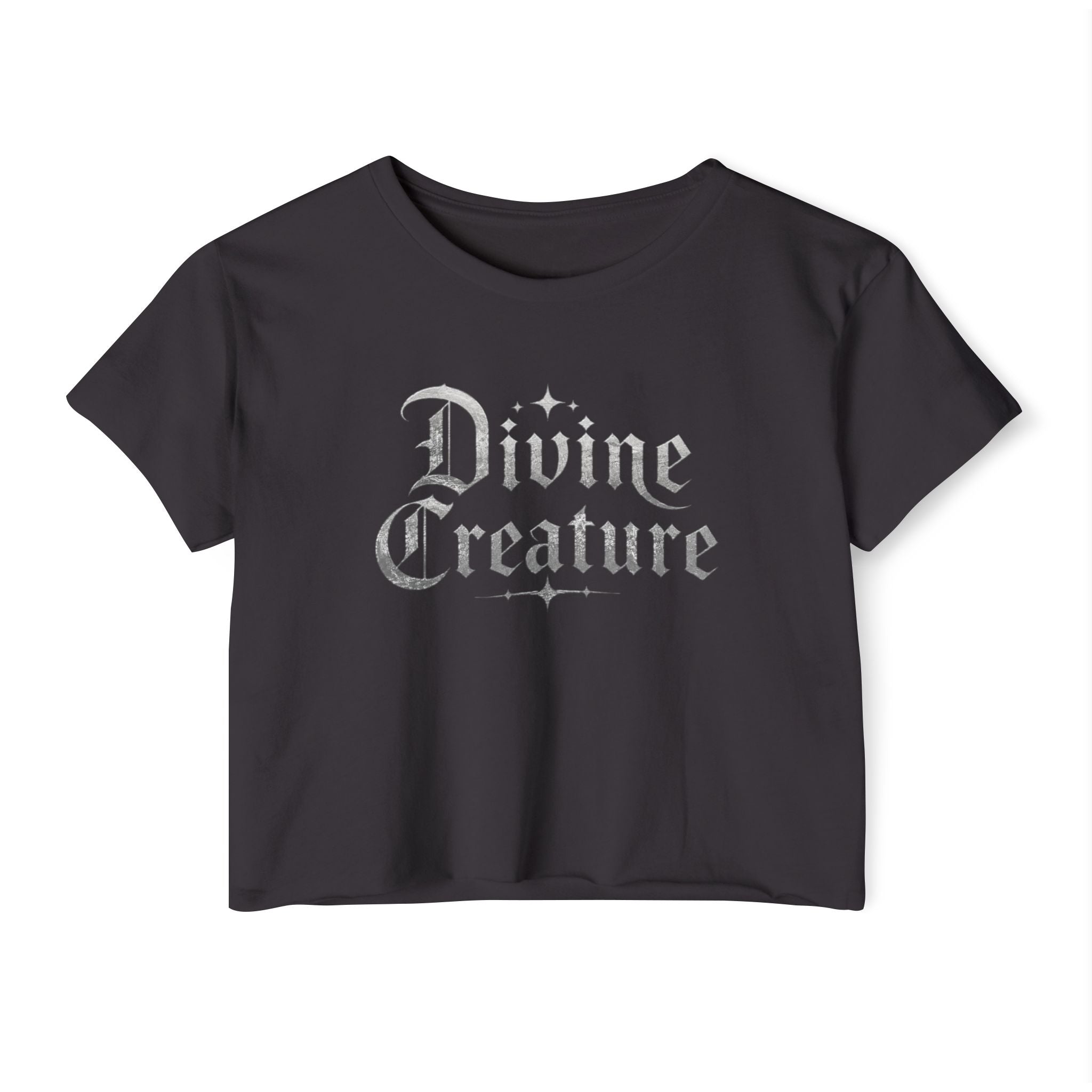 Divine creature (no fangs) cropped tee