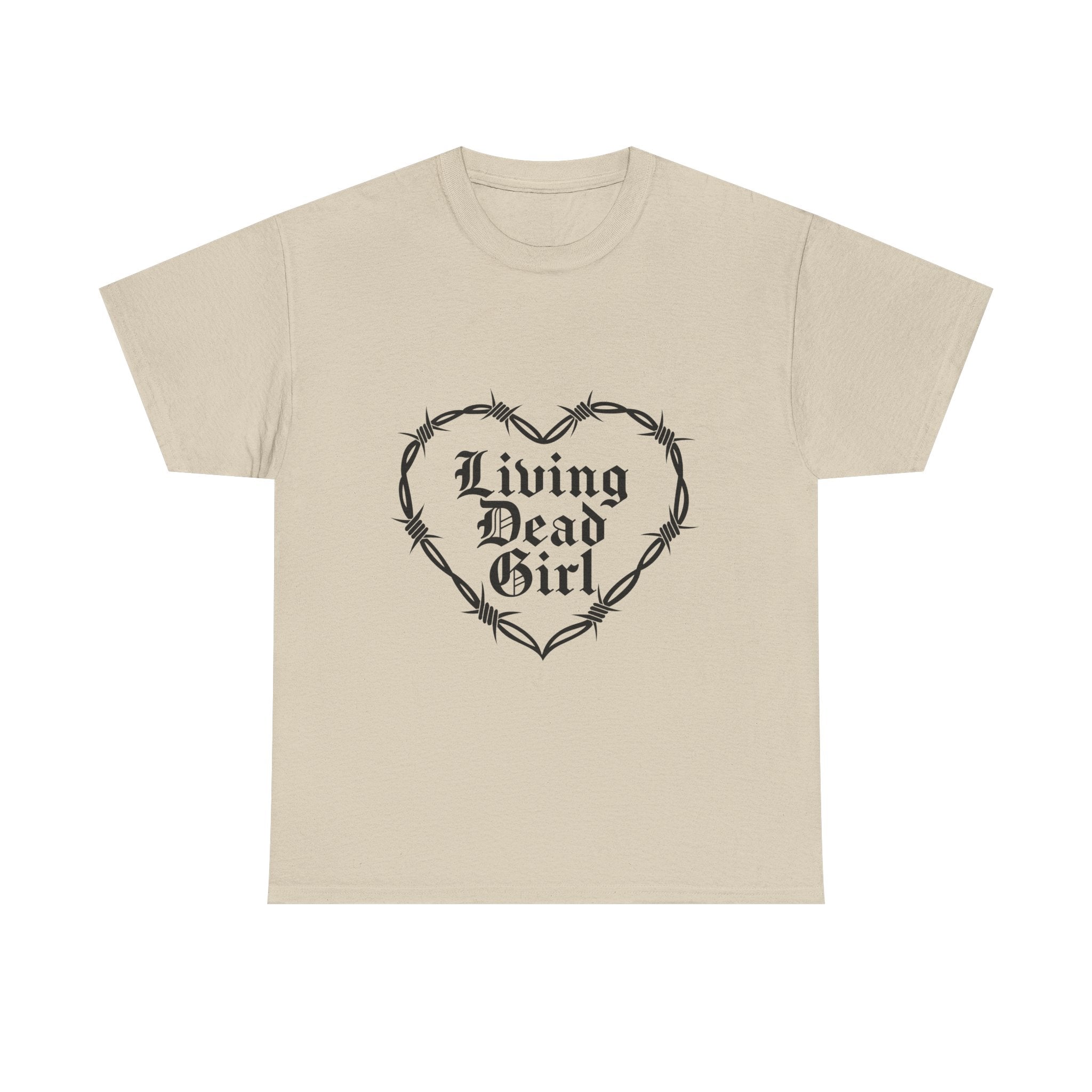 Living Dead Girl Barbed Wire Heart Tee