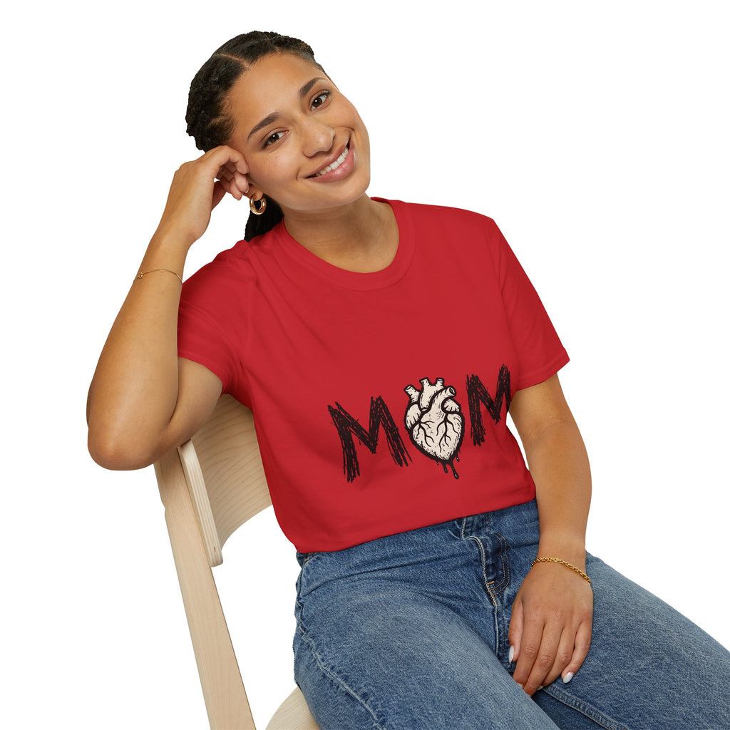 Mom Anatomical Heart T-Shirt — Edgy Gothic Mother's Day Gift