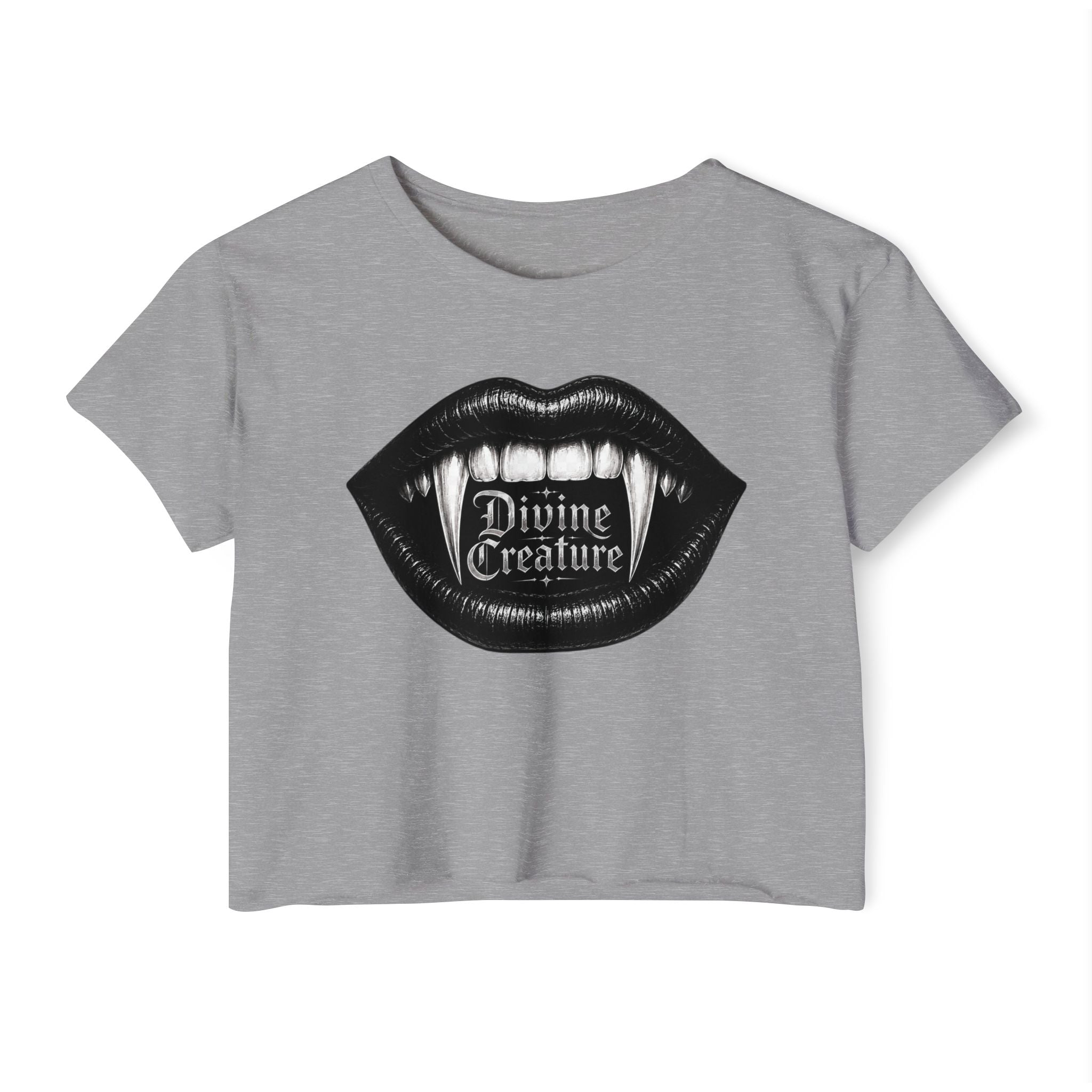 Divine creature w/ fangs cropped tee