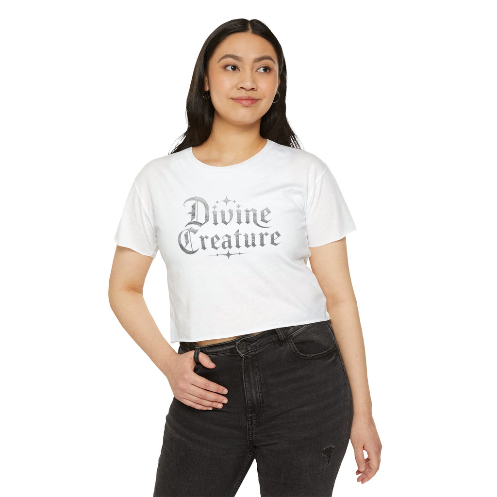 Divine creature (no fangs) cropped tee
