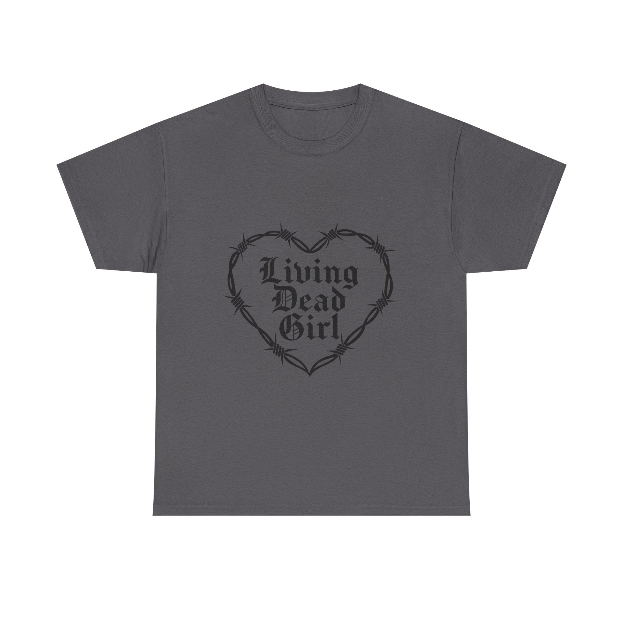 Living Dead Girl Barbed Wire Heart Tee