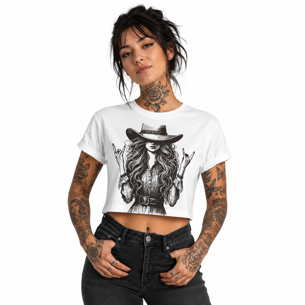 Cowgirl Rock Crop Tee